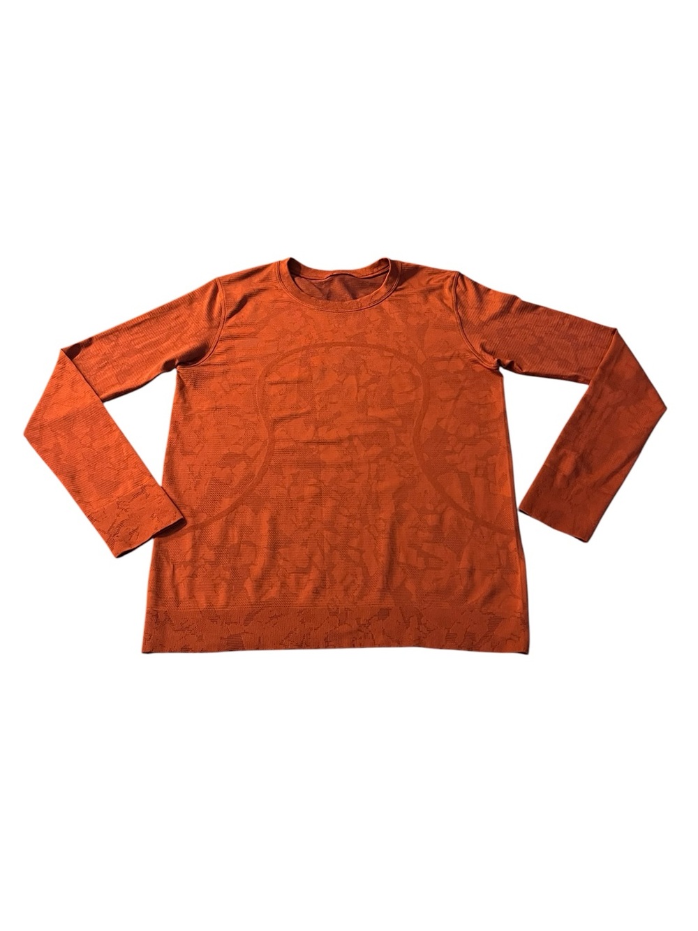 lululemon athletica Men’s Copper Orange Long Sleeve Swiftly Tech  Shirt